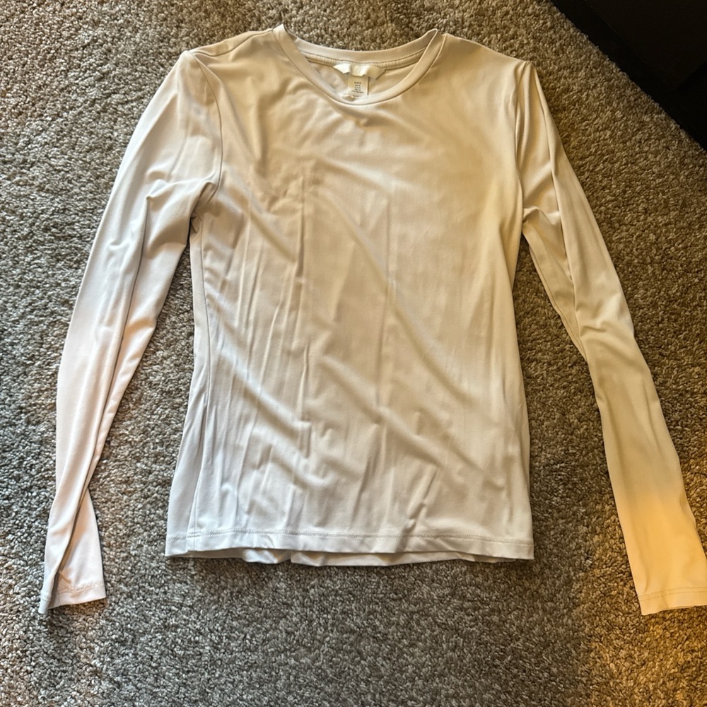 H&M Soft Cream Long Sleeve Tee